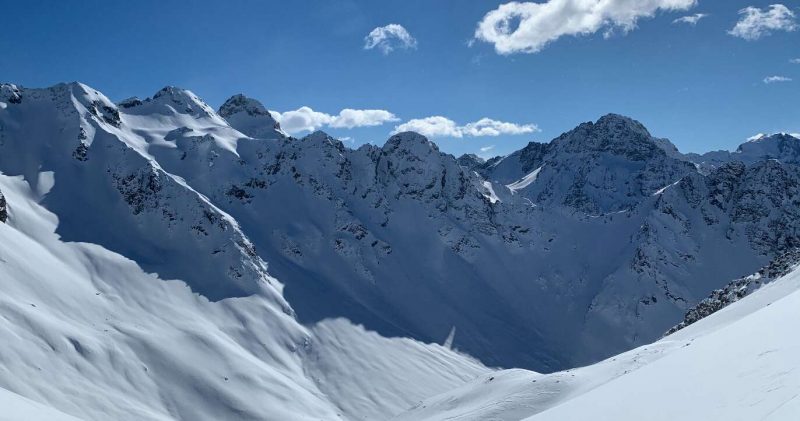 Powder snow in New Zealand